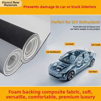 Ύφασμα οροφής αυτοκινήτου από Mercerized velvet; απλό στυλ; μάρκα Xianrui New Materials