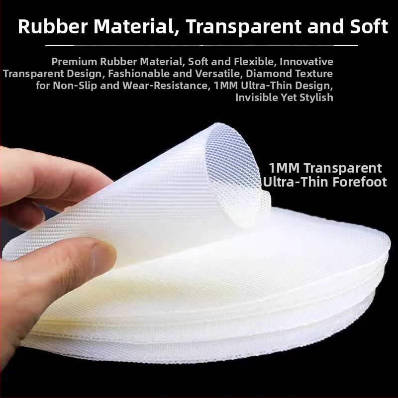 Podoševné nálepky na topánky: priehľadné kaučukové lepenky pre prednú a zadnú podrážku, odolné voči opotrebeniu a tlmenie hluku; Značka Unique; Materiál Drevo; Štýl Iné; Model Iný