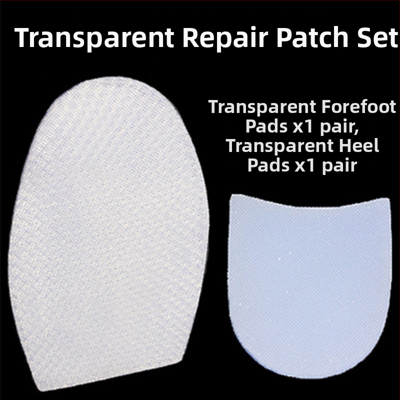 Podoševné nálepky na topánky: priehľadné kaučukové lepenky pre prednú a zadnú podrážku, odolné voči opotrebeniu a tlmenie hluku; Značka Unique; Materiál Drevo; Štýl Iné; Model Iný