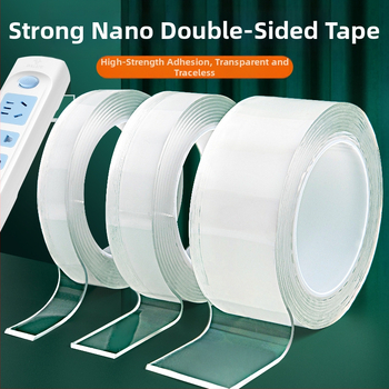 Nano kétoldalas ragasztószalag — magas viszkozitású, vízálló, átlátszó, univerzális, csúszásmentes (Márka: Smart purchase; Aljzat: PET; Vastagság: 1 mm; Alkalmazási terület: Egyéb)