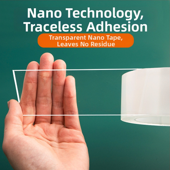 Nano kétoldalas ragasztószalag — magas viszkozitású, vízálló, átlátszó, univerzális, csúszásmentes (Márka: Smart purchase; Aljzat: PET; Vastagság: 1 mm; Alkalmazási terület: Egyéb)