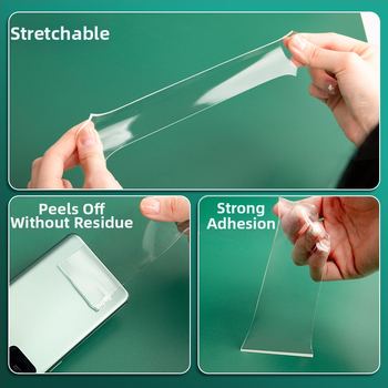 Nano kétoldalas ragasztószalag — magas viszkozitású, vízálló, átlátszó, univerzális, csúszásmentes (Márka: Smart purchase; Aljzat: PET; Vastagság: 1 mm; Alkalmazási terület: Egyéb)