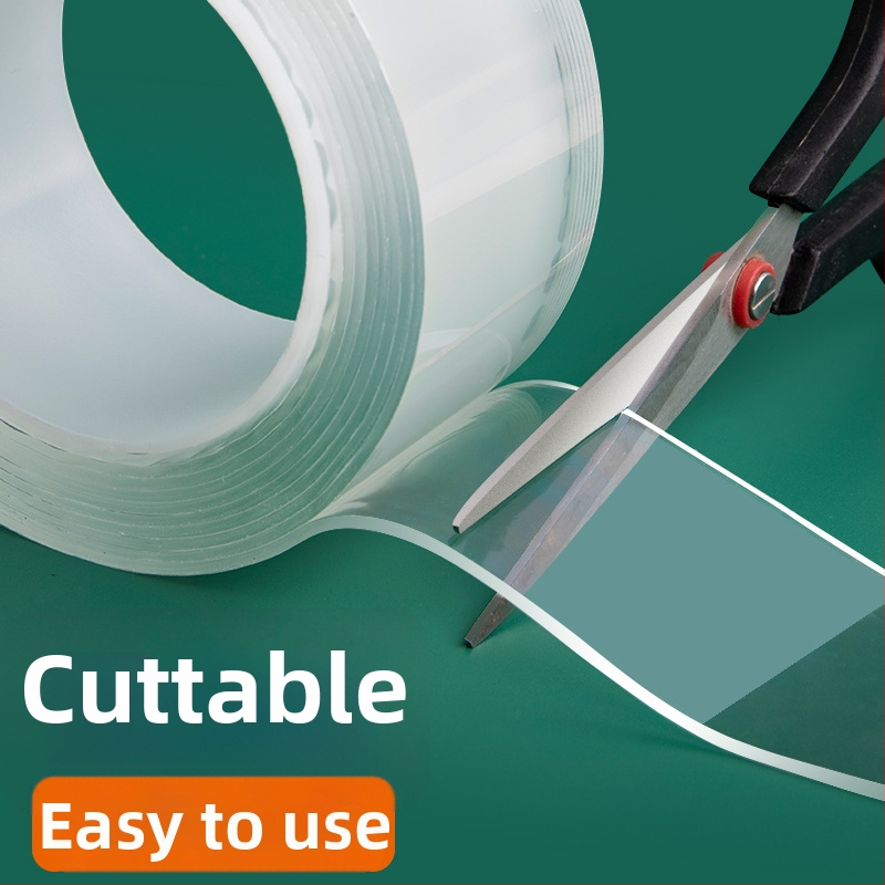 Nano kétoldalas ragasztószalag — magas viszkozitású, vízálló, átlátszó, univerzális, csúszásmentes (Márka: Smart purchase; Aljzat: PET; Vastagság: 1 mm; Alkalmazási terület: Egyéb)