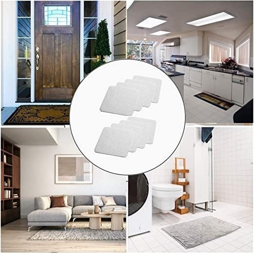 Protuklizne samoljepljive pločice za tepih – Jiaming, netkani materijal, 4 komada u pakiranju, za podnu prostirku