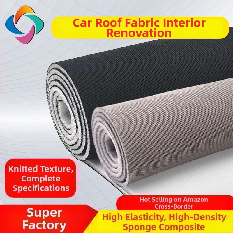 Εσωτερική επένδυση οροφής αυτοκινήτου από πολυεστερική ύφανση, πλεκτό σχέδιο, πάχος 3 mm