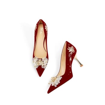 Ženske visoke potpetice, uski nos, slip-on, 6–8 cm peta, gumeni đon
