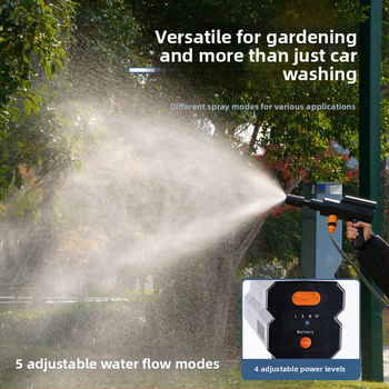 Pistol de curățare fără fir, înaltă presiune pentru mașini, alimentat de baterie Li, 12V, 4 L/min, 1,7 MPa, 5000 RPM (12V | Baterie Li | 4 L/min | 1,7 MPa | 5000 RPM)