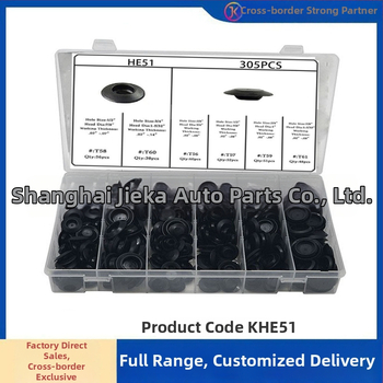 Jikaxing KHE54 Clipuri pentru interior auto – 330 buc., plastic/nylon, compatibile cu Toyota, Honda, BMW, Daewoo, GM, Mazda, Jeep, Suzuki