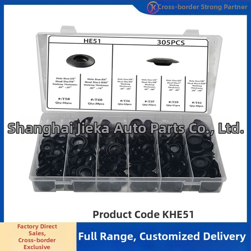 Jikaxing KHE54 Clipuri pentru interior auto – 330 buc., plastic/nylon, compatibile cu Toyota, Honda, BMW, Daewoo, GM, Mazda, Jeep, Suzuki