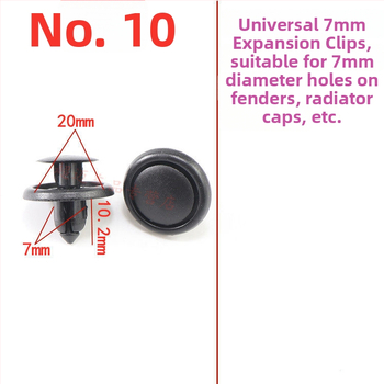 Clip panou interior ușă/portbagaj, oțel inox, model 412, compatibil OEM