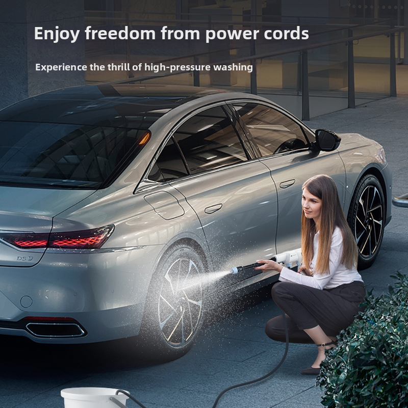 Bezdrôtový čistiaci stroj na auto s lítiumovou batériou, 16V, 100W, 5 m hadica, max. tlak 1 MPa, max. prietok 2,9 L