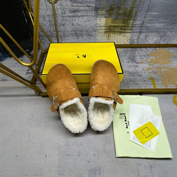 Papuci de casă pentru femei cu talpă groasă care mărește înălțimea, upper din piele întoarsă, interior din lână de miel, talpă din cauciuc, platformă 11 cm+ — Iarna 2023