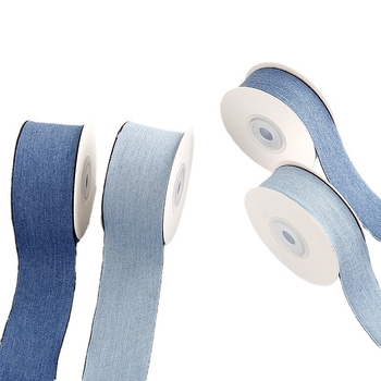 Denim traka od poliestera-pamuka – Elegant; pogodna za odjeću, šešire, dodatke za kosu i DIY projekte