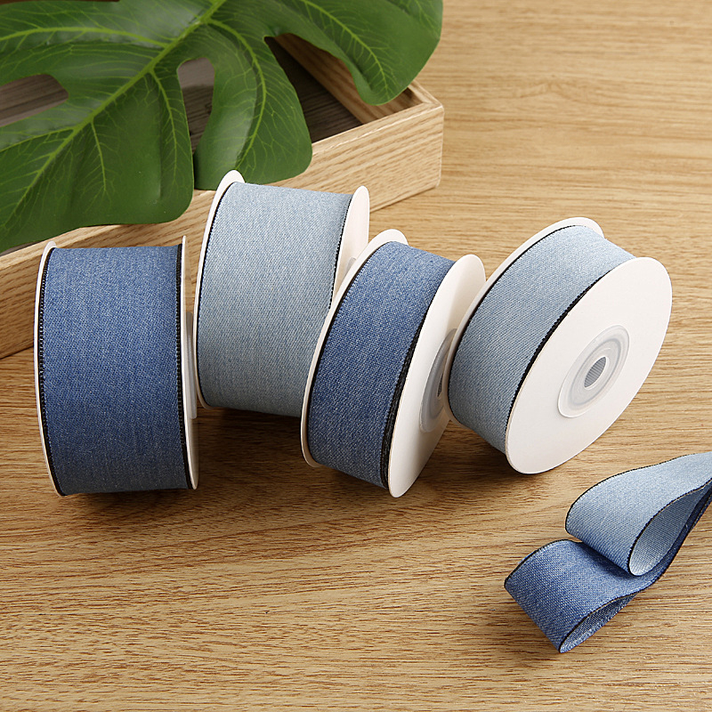 Denim traka od poliestera-pamuka – Elegant; pogodna za odjeću, šešire, dodatke za kosu i DIY projekte