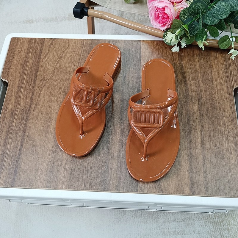 Ženske japanke, gornji dio PVC, potplat PVC, debljina potplata 0–3 cm, ravna potplata, ležerni stil
