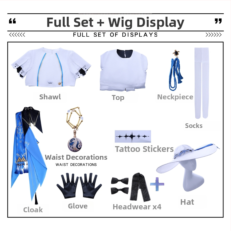 Set cosplay Phoebe pentru jocuri de animație, poliester