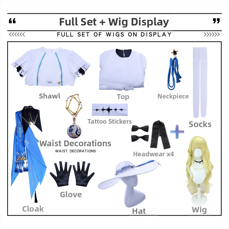 Set cosplay Phoebe pentru jocuri de animație, poliester