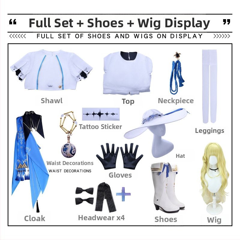 Set cosplay Phoebe pentru jocuri de animație, poliester