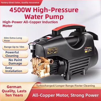 Prenosný vysokotlaký čistič auta, bezkartáčový motor, čistá meď, 220V, až 10 MPa, vstupný výkon ≤10 kW