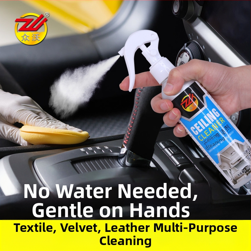 Spray pentru curățarea interiorului mașinii: plafon din țesătură și scaune din piele – formulă lichidă, detergenți, personalizare procesare