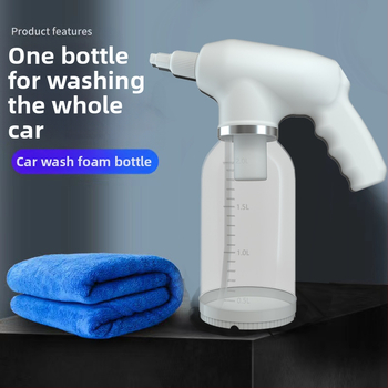 Elektrická pena fľaša na umývanie auta, prenosná bezdrôtová, 12V 18W, objem 2000 ml, hmotnosť 600 g, materiál PC+ABS