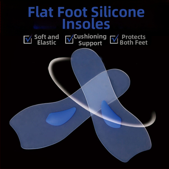 Прозрачни силиконови стелки за дамски обувки с токчета, седемточков дизайн, ортопедична стелка, модел JYZ-XR-QF02, подходящи за лято, пролет и есен