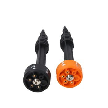 Pistol de apă pentru spălarea mașinii, cu baterie litiu, duză reglabilă 6 în 1, nucleu din cupru, greutate 93,6 g