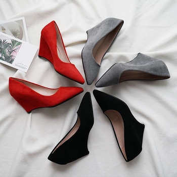 Женски Mary Jane обувки: заострен нос, горна част от изкуствен плюш, ток над 8 см, стил секси, гумена подметка.