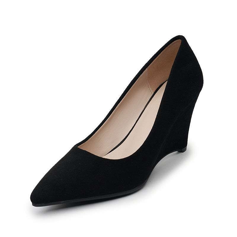 Женски Mary Jane обувки: заострен нос, горна част от изкуствен плюш, ток над 8 см, стил секси, гумена подметка.