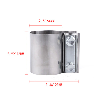 Spona za ispušni cijev od nehrđajućeg čelika, 2.25/2.5/3.0 inča, model CR1013, opća primjena, Lingsheng Auto Parts