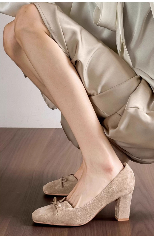 Ženske Mary Jane cipele, kvadratni nos, 6–8 cm debeli pet, gornji dio: Super Fiber