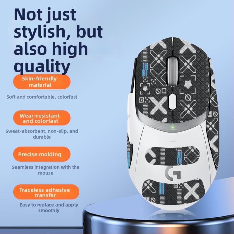 Αντιολισθητικό αυτοκόλλητο ποντικιού Logitech G309 – απορροφά τον ιδρώτα, αδιάβροχο και ανθεκτικό στη φθορά, πλήρες κάλυμμα παλάμης/πλάτης