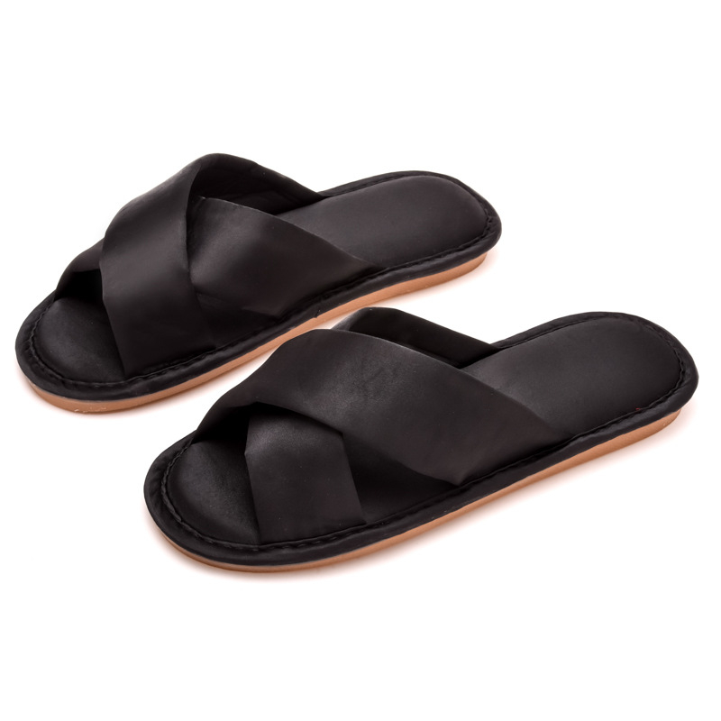 Унисекс сватбени пантофи за двойки, сатенено покритие, платнена горна част, TPR подметка, за всички сезони