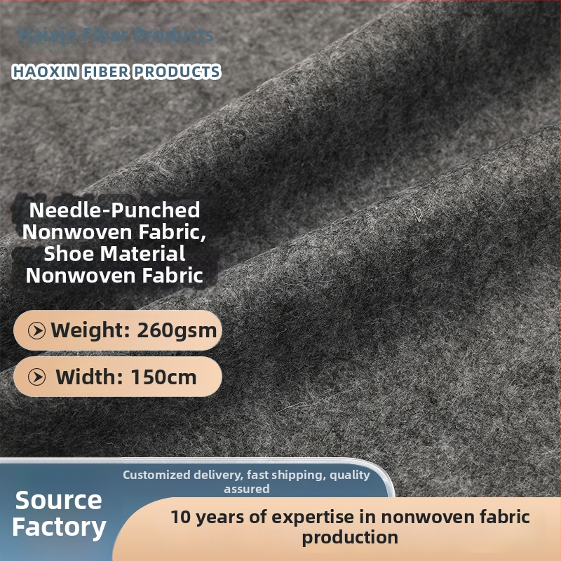 Igľovo prepichnutá nešitá tkanina, hrubý hustý fleec, bezšvový filc, automobilový vnútorný obklad, 260 g/m², polyester + polypropylén