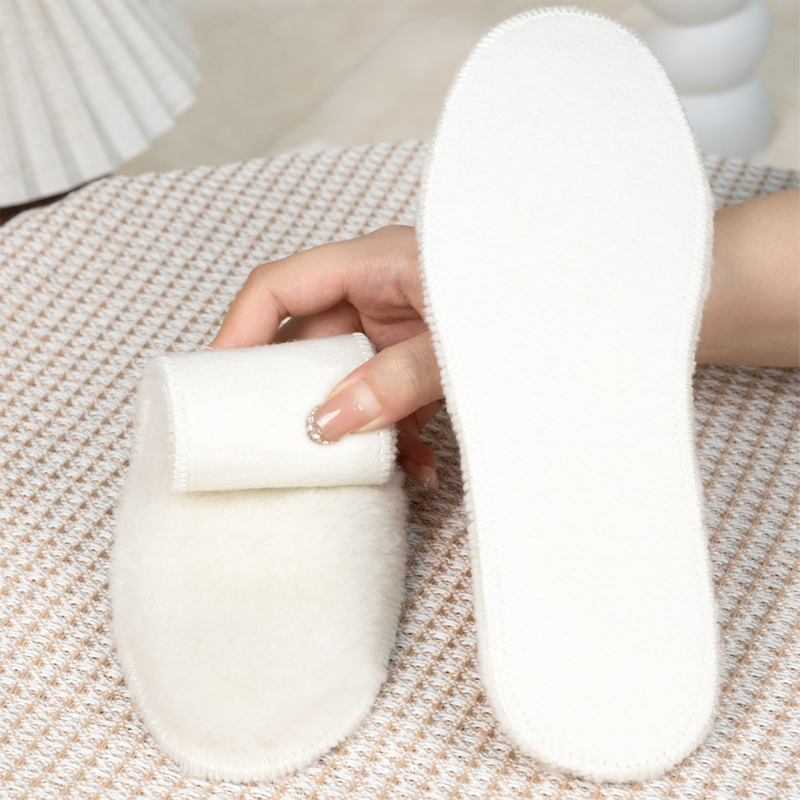Zimske uloške od ovčje vune sa baršunom, debele i tople, za unisex obuću (cipele, čizme), model Zn White Wool