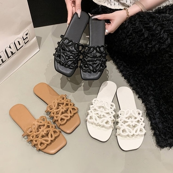 Ženske thong sandale s plastičnim gornjim dijelom, gumeni potplat, unutarnja Cortex, svakodnevna upotreba, debljina potplata 0–3 cm, ljeto 2025 izdanje