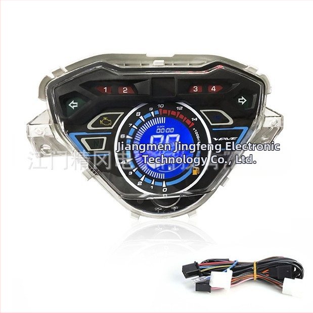 JG W100i LCD digitálny merač pre motocykel, 12V, kompatibilný s W100-i