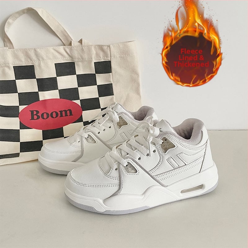 Unisex tenisice s fleece podstavom i platformom, zračni jastuk, protuklizna potplat, prednje vezanje