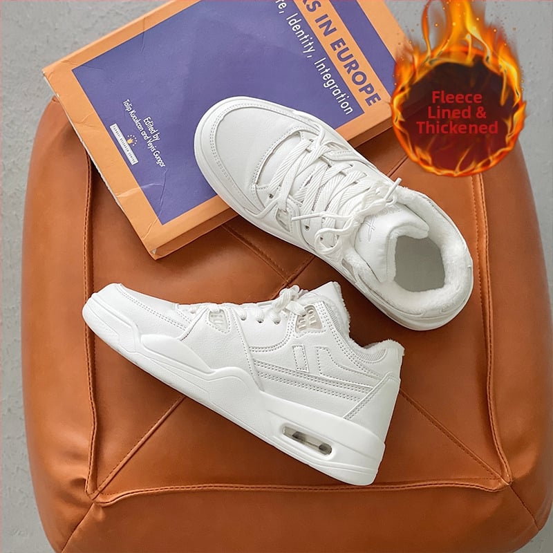 Unisex tenisice s fleece podstavom i platformom, zračni jastuk, protuklizna potplat, prednje vezanje