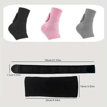 Глезенна ортеза от нейлон, дишаща, регулируема опора, подходяща за футбол