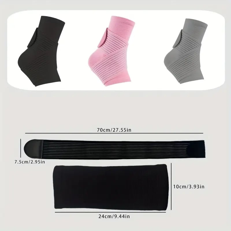 Глезенна ортеза от нейлон, дишаща, регулируема опора, подходяща за футбол