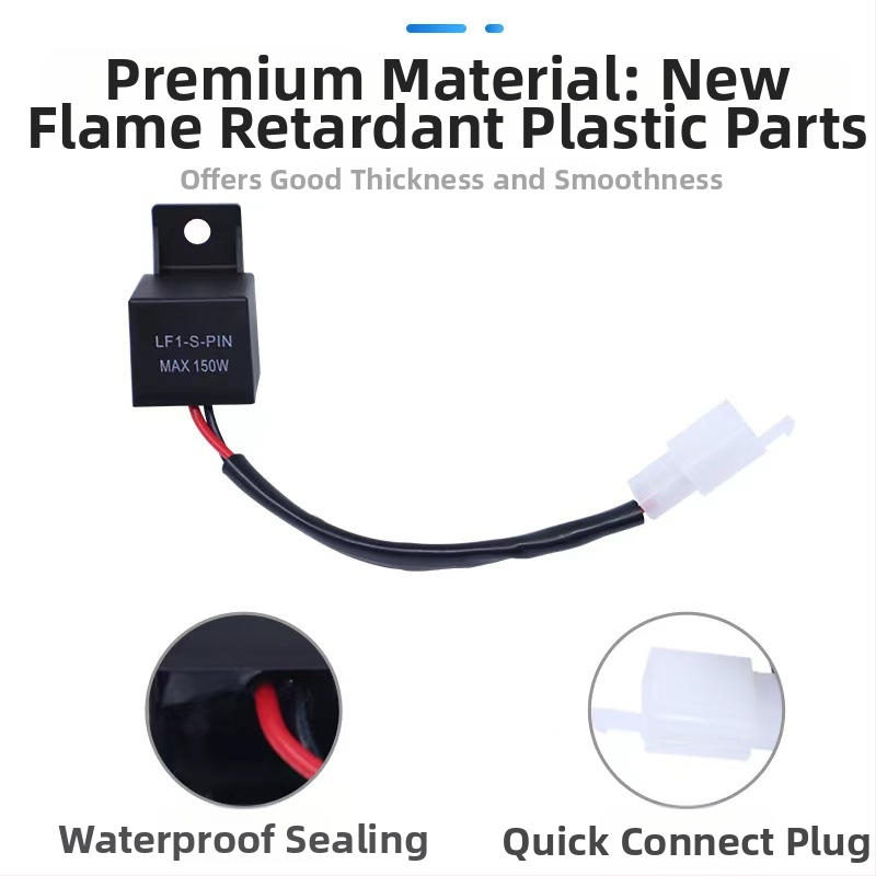 LED blikač na motorku – 12V, vodotesný, 2PIN LF1-S-PIN, výkon 0.1–150W