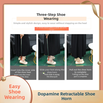 Ghid pentru încălțăminte din oțel inoxidabil, mâner lung, portabil – pentru persoane în vârstă și gravide, utilizare zilnică, tuturor anotimpurilor