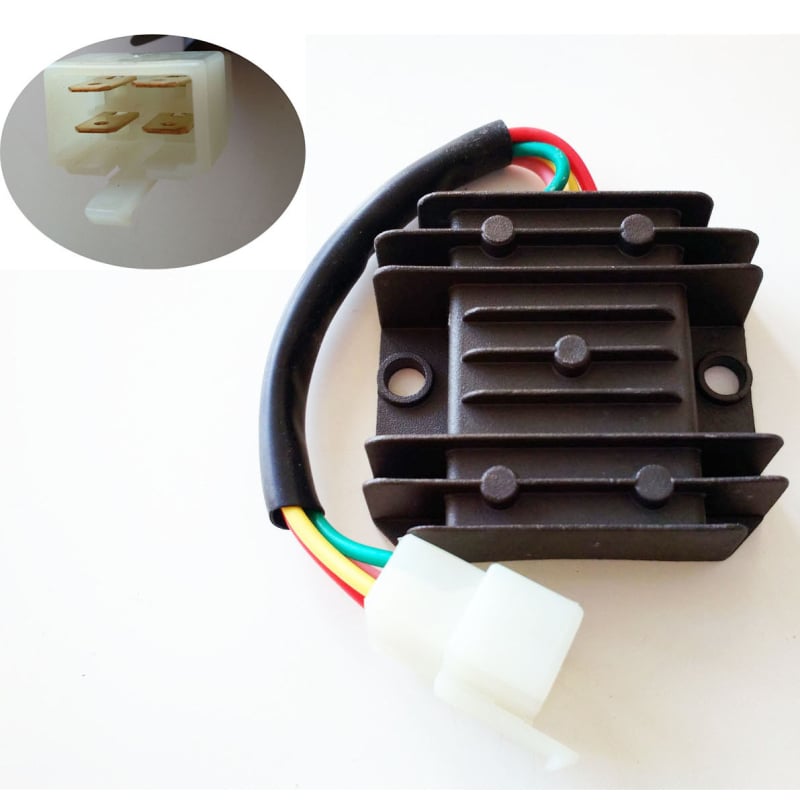 Мотоциклетен изправител и превключващ регулатор на напрежение Gy6, 14.5V, марка JSNMosft, модел Gy6, за скутери Heroic