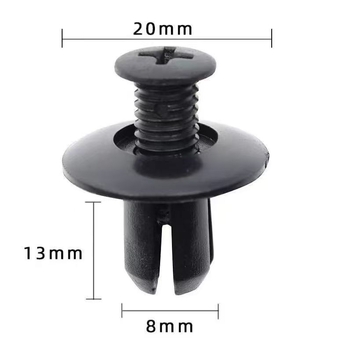 8mm ekspanzijski vijkasti za univerzalne modele; PP plastika; opća kompatibilnost; šifra proizvoda: 8mm expansion screw buckle