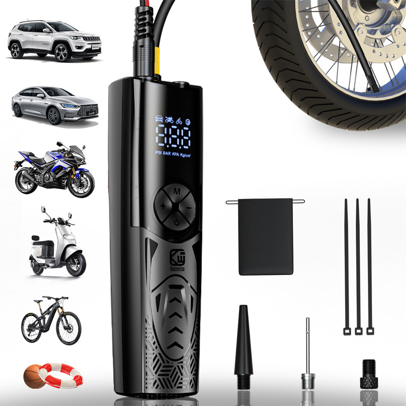 MP-1 pumpa za zrak za automobile i motocikle s digitalnim zaslonom i nadzorom tlaka, 7.4V, 120W