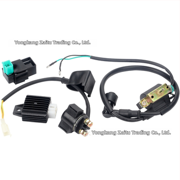 Sada elektrických komponentov pre terénny motocykel/ATV s relé zapaľovania a stabilizátorom napätia pre motory 50-110cc