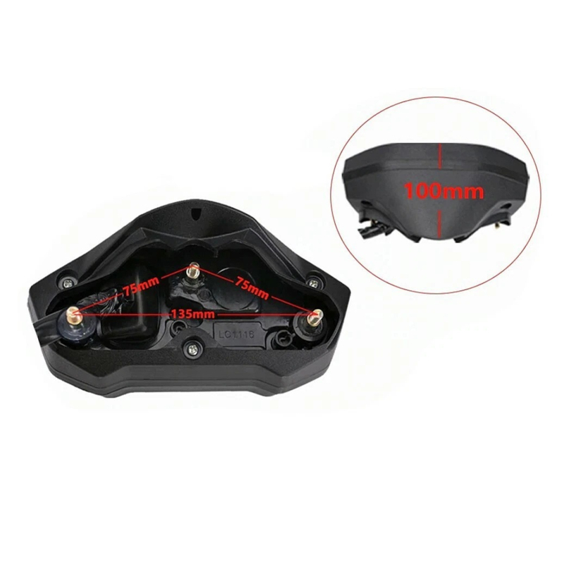 SRX Little Monkey M3 — Универсален държател за прибори на мотоциклет, регулируем, за сензор за скорост, стандартно напрежение, стандартна мощност