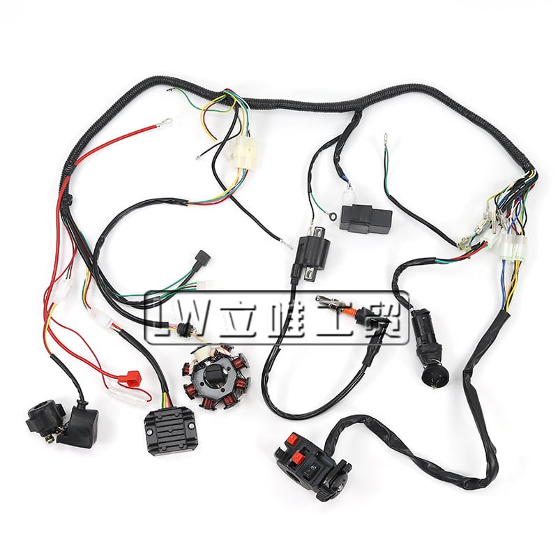 ATV жично окабеляване и комплект превключватели CG125/150/250cc - 12V