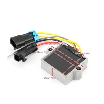 LEMOTO ρυθμιστής τάσης 12V για Mercury 25HP, με 6‑ακίδων βύσμα